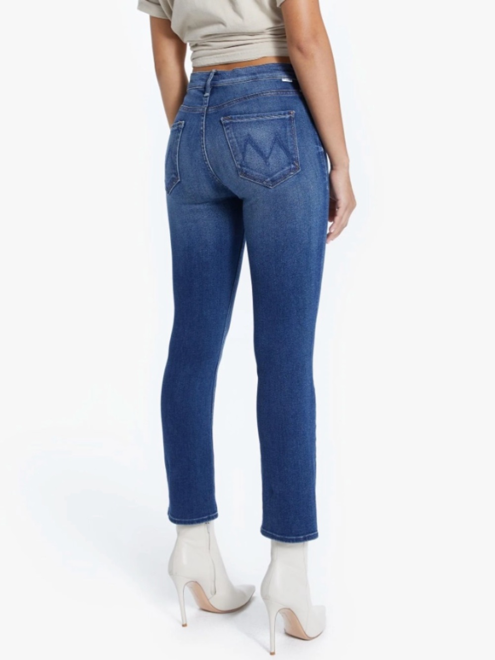 Mother Denim Mid Rise Dazzler Ankle - Sweet and Sassy - 25